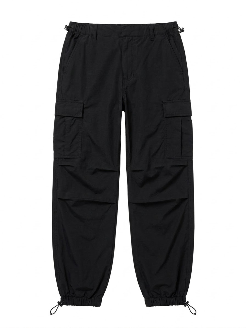 Ardene Parachute Cargo Pants – Black, Size Medium
